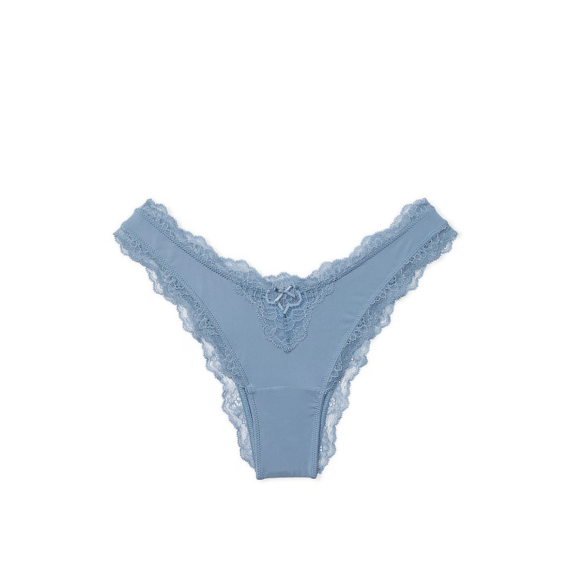 Трусики Dream Angels Smooth & Lace Brazilian Panty Blue