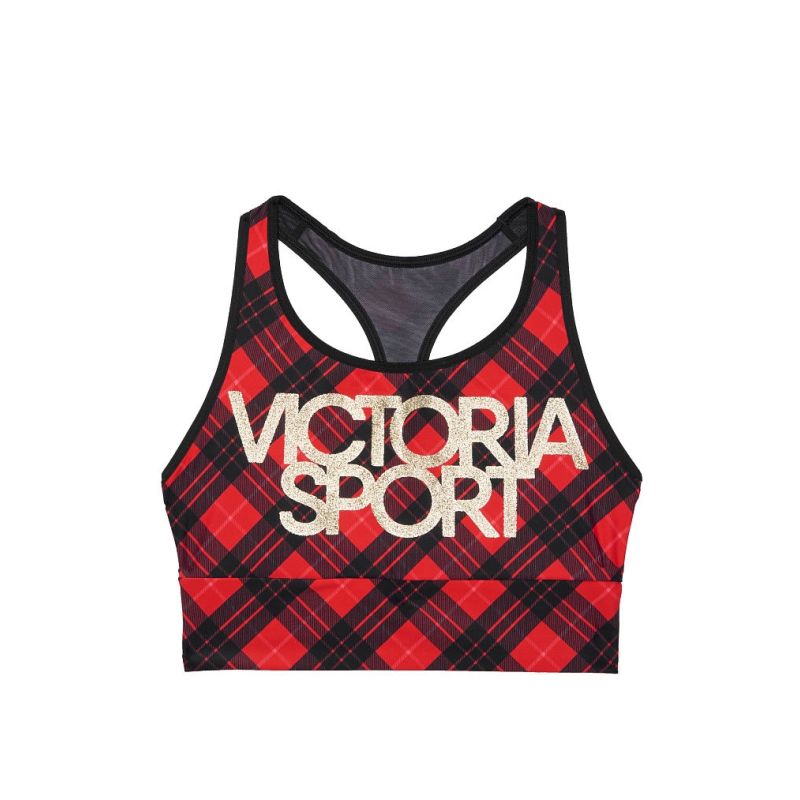 Спортивний топ Black Red Plaid size S