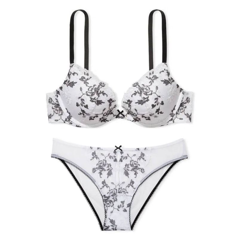 Комплект білизни Dream Angels Embroidered Push-Up Bra & Bikini Panty