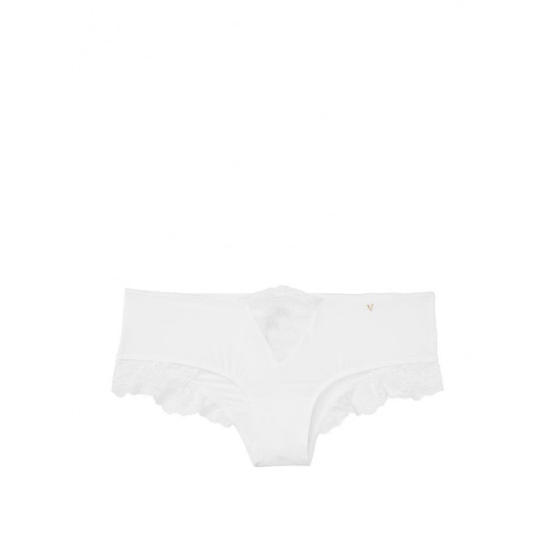 Трусики Very Sexy Micro Lace Inset Cheeky Panty White