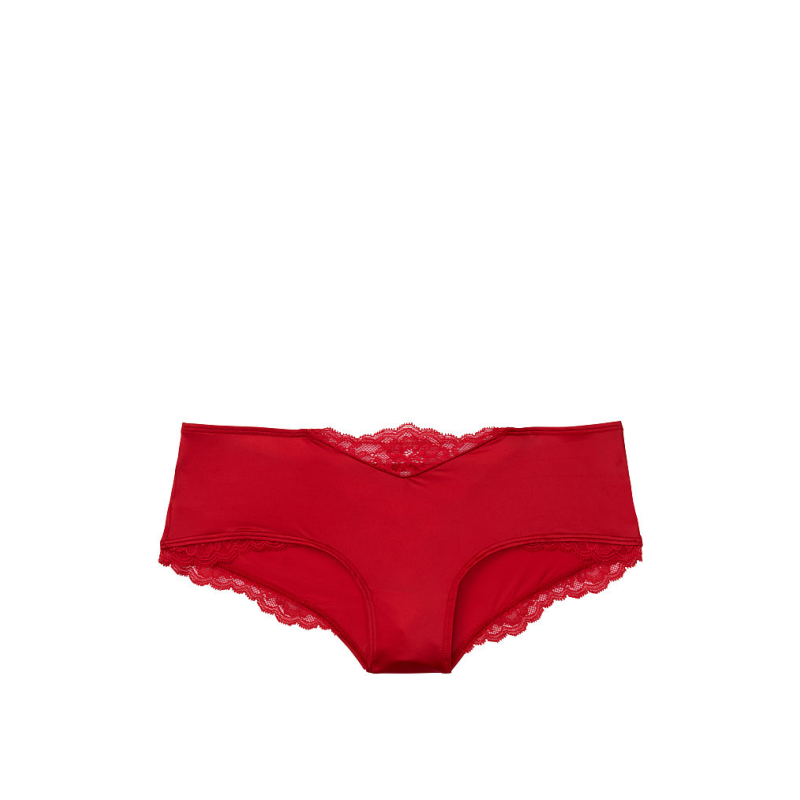 Трусики Very Sexy Micro Lace Inset Cheeky Panty Red