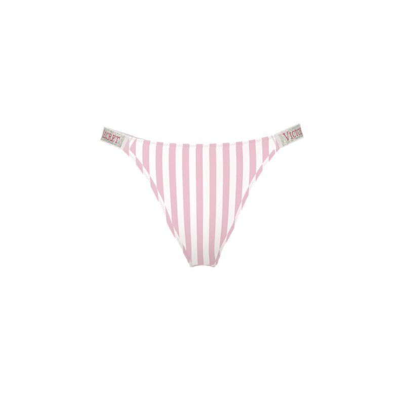 Трусики Shine Strap Brazilian Panty Pretty Blossom Stripes