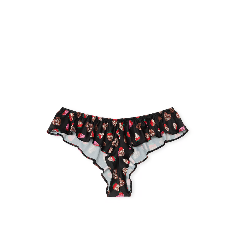 Жіночі трусики Very Sexy Satin Flutter Cheeky Panty Black Chocolates