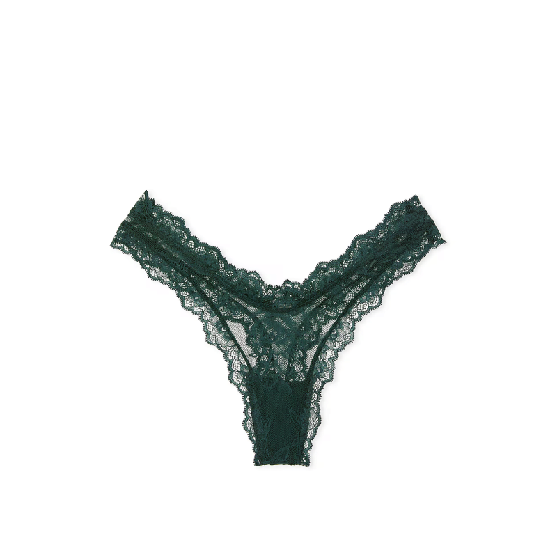 Трусики Very Sexy Rose Lace High-Leg Thong Panty Green VS