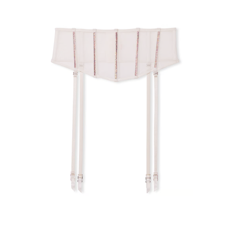 Пояс Very Sexy Shine Strap Lace Garter Belt Coconut White