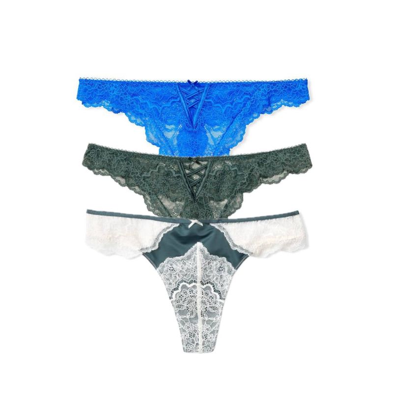 Набір трусиків 3-Pack Dream Angels Lace Thong Panties Mix