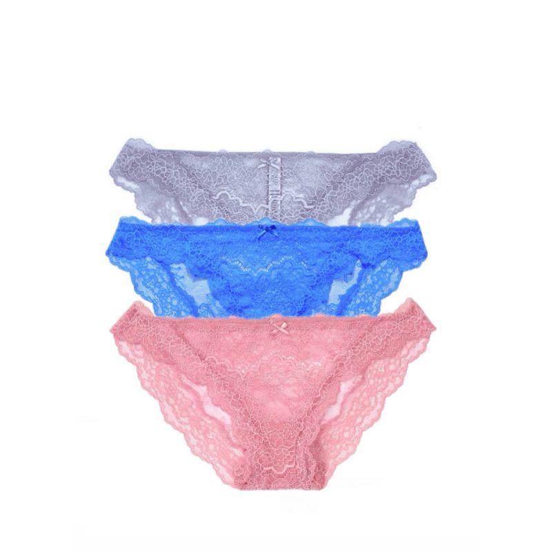 Набір трусиків 3-Pack Dream Angels Lace Cheekini Panties Mix