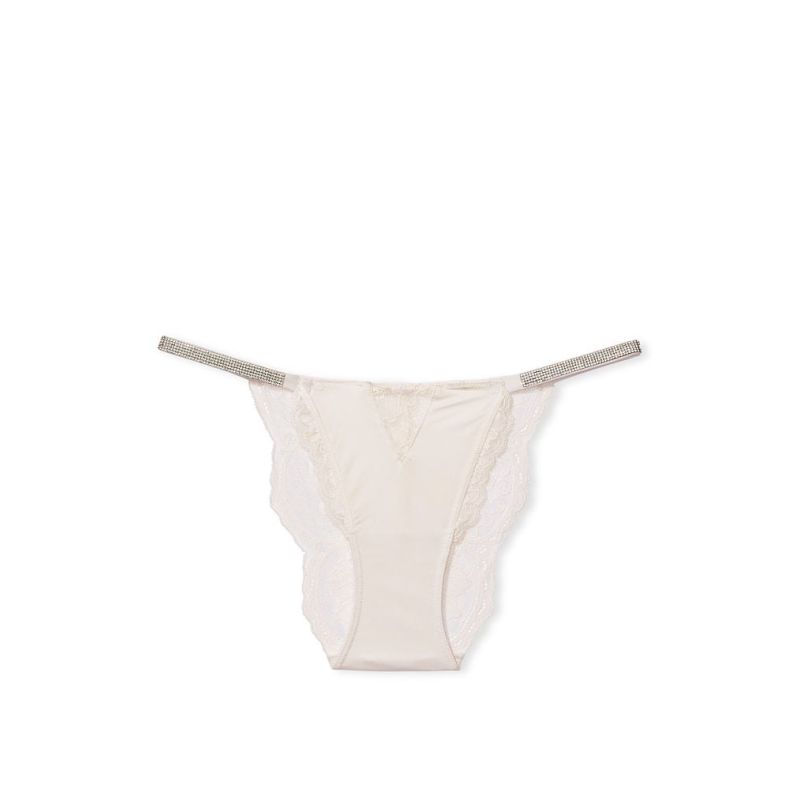 Жіночі трусики Shine Strap Lace Cheeky Panty Coconut White