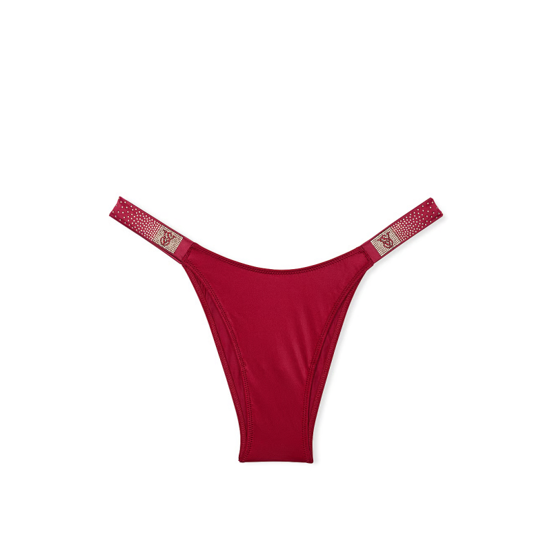 Трусики Very Sexy Scattered Shine Strap Smooth Brazilian Panty Red Lacquer