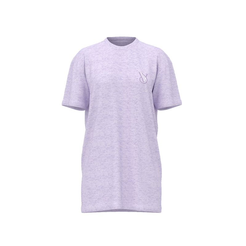 Нічна сорочка Oversize Cotton Sleep Tee Lavender Ice