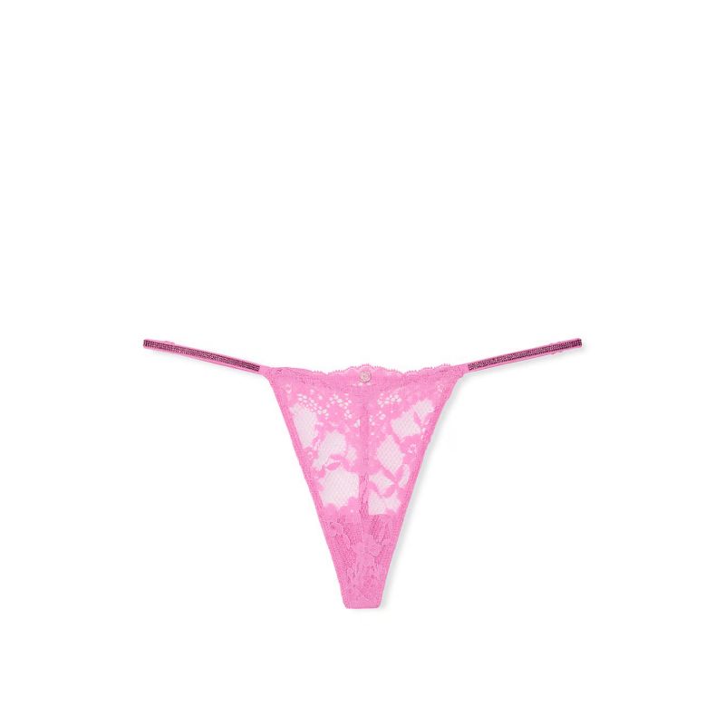Трусики Dream Angels Twinkle Strap Lace V-String Panty New Peony