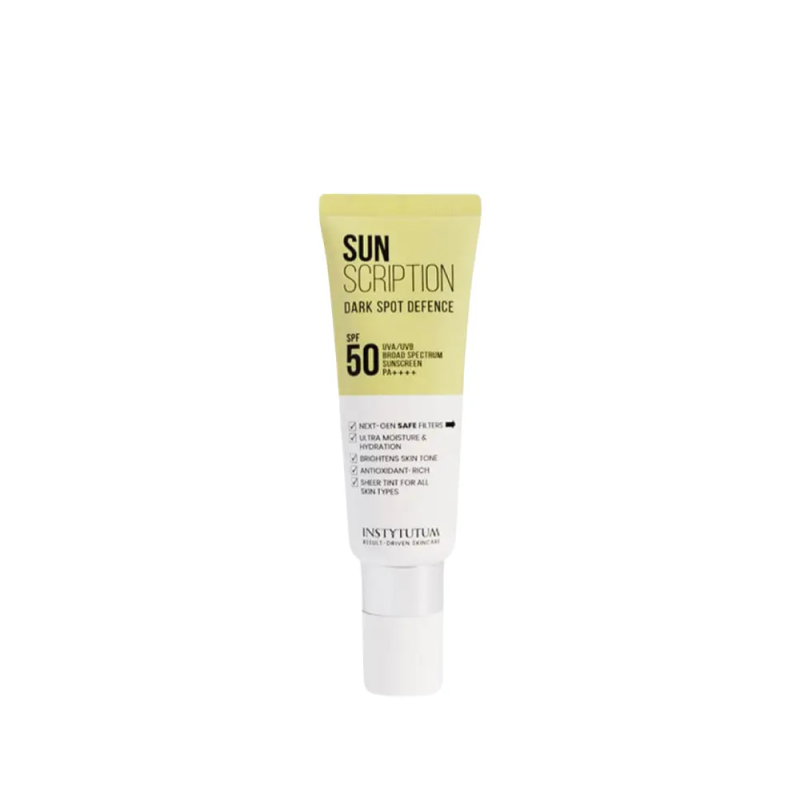 Сонцезахисний крем Sunscription Dark Spot Defence SPF 50 від INSTYTUTUM