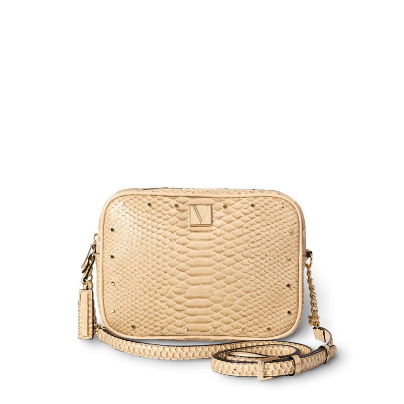 Сумка The Victoria Top-Zip Crossbody Sand Python