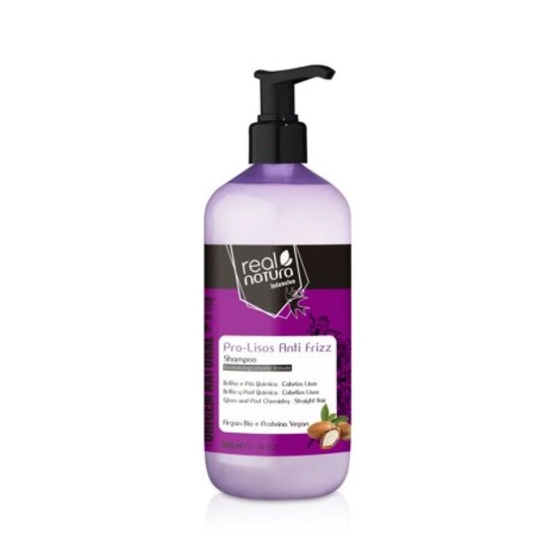 Шампунь для блиску і гладкості волосся Pro-Lisos Anti Frizz від Real Natura 