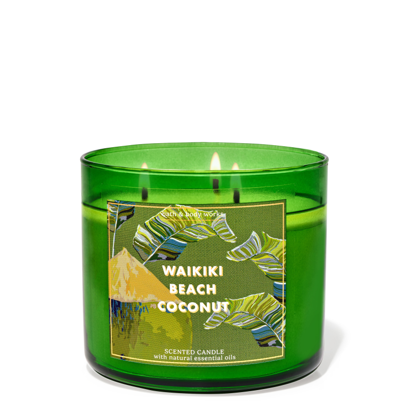 Ароматизована свічка Waikiki Beach Coconut 3-Wick Candle