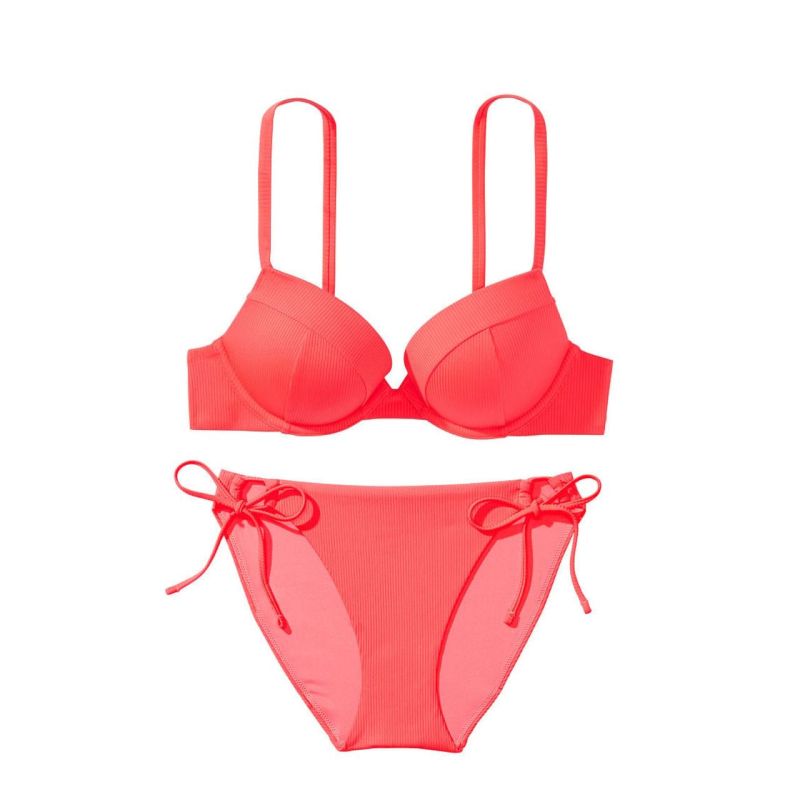 Купальник Mix-and-Match Side-Tie Coral Blaze