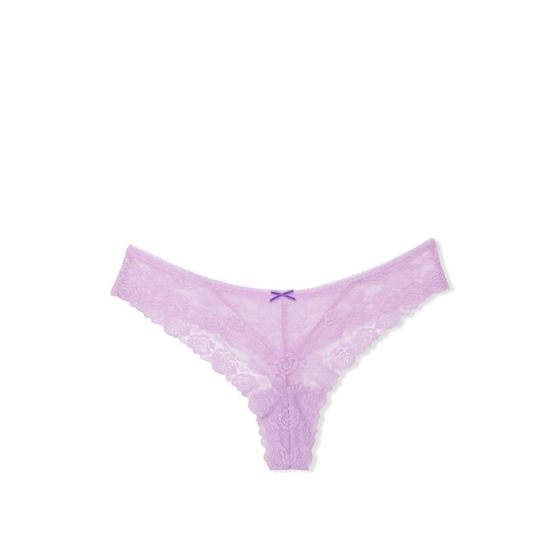 Трусики Lace Thong Panty Lilac