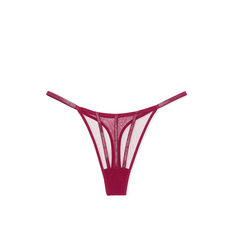 Трусики Sheer Shine Thong Panty Campari Red