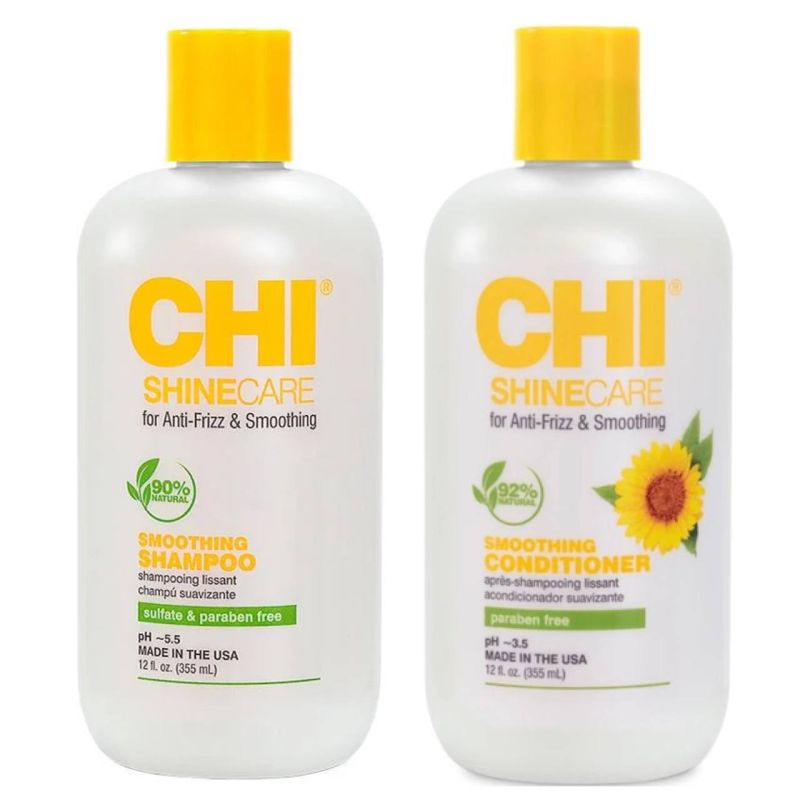 Набір для волосся розгладжуючий (шампунь і кондиціонер) CHI Shine Care 355 мл