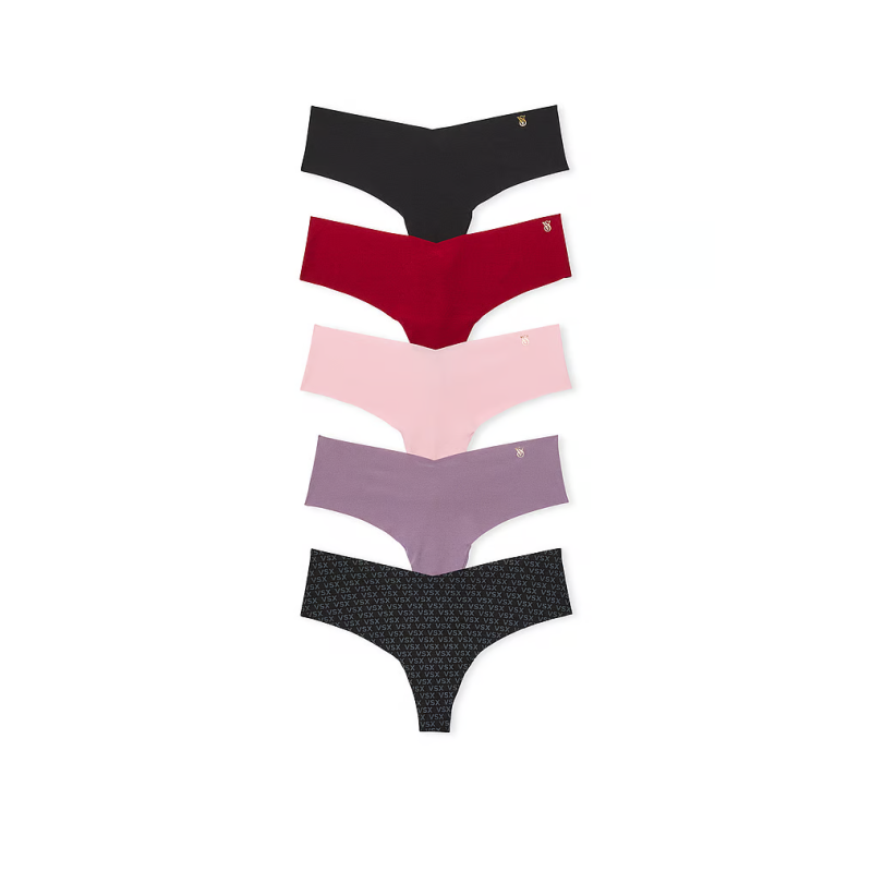 Набір жіночих трусиків 5-Pack No-Show Thong Panty N2