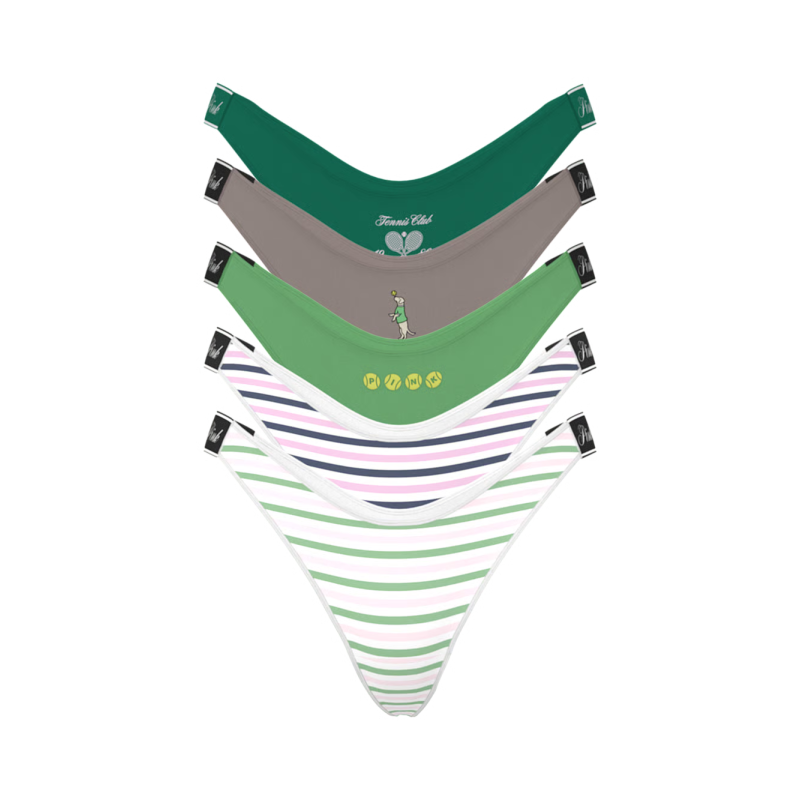 Набір трусиків 5-Pack Logo Cotton Thong Panties