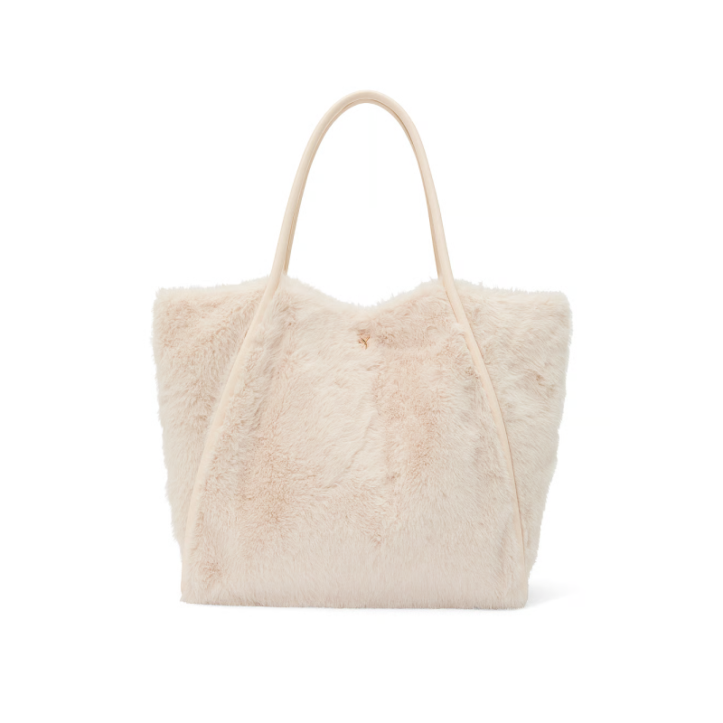 Сумка Faux-Fur Tote Bag White
