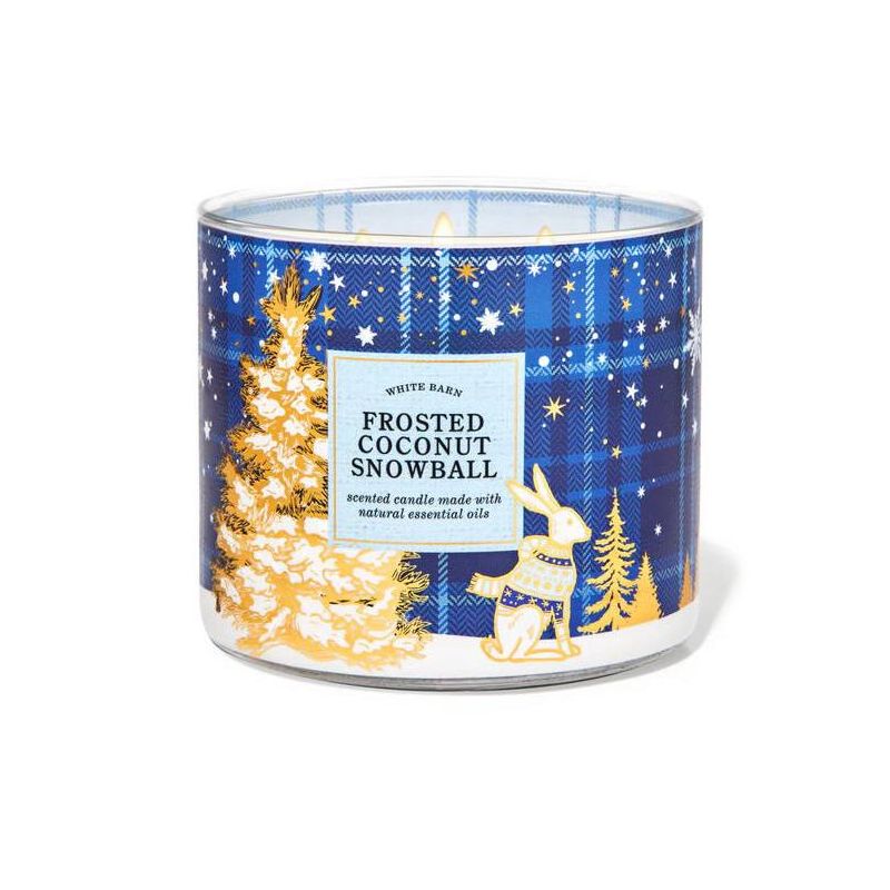 Ароматизована свічка Frosted Coconut Snowball 3-Wick Candle