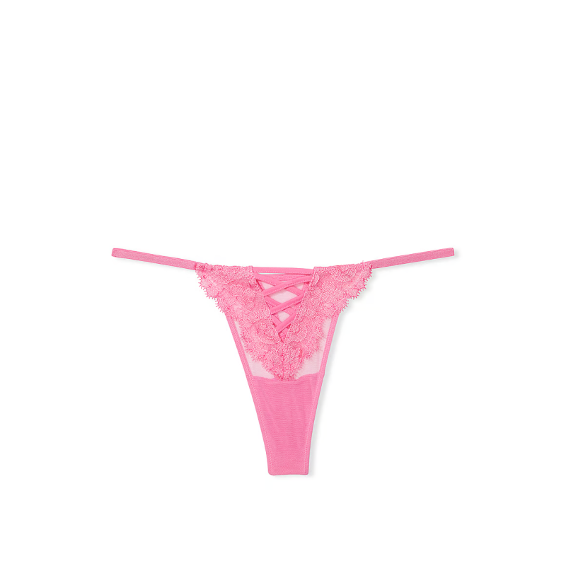 Трусики Dream Angels Boho Floral Embroidery Thong Panty Tickled Pink