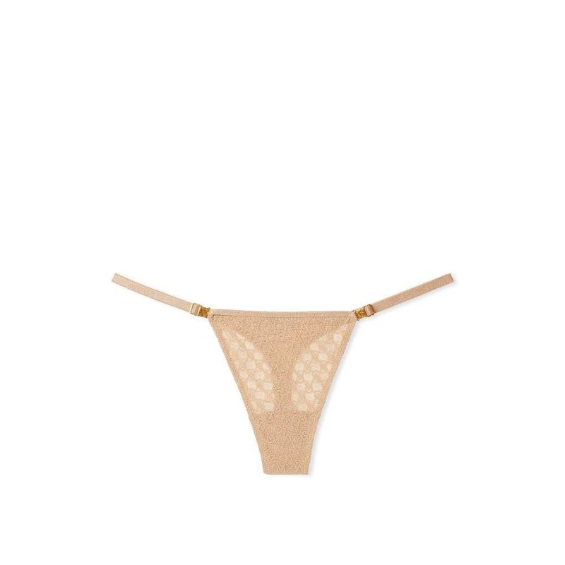 Трусики Icon by Lace Thong Panty Praline