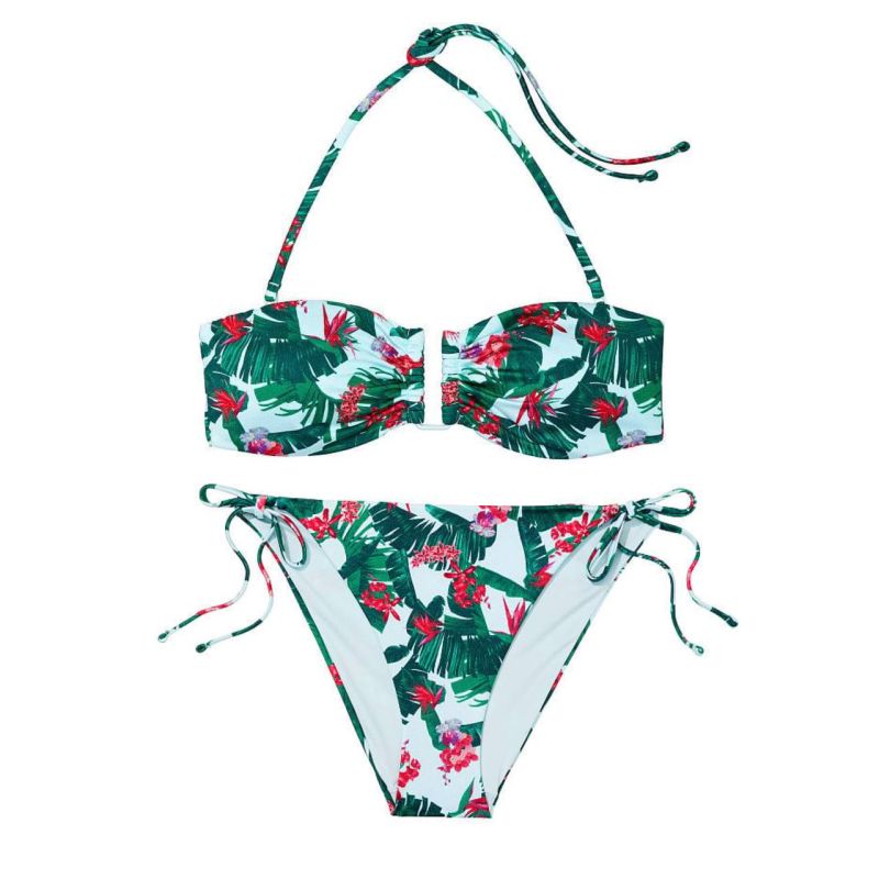 Купальник Mix-and-Match Bandeau Top Blue Palm