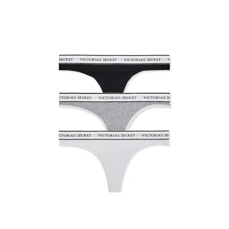 Набір трусиків 3-Pack Cotton Logo Thong Panties Multi