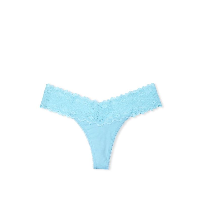 Жіночі трусики Cotton Thong Panty Blue