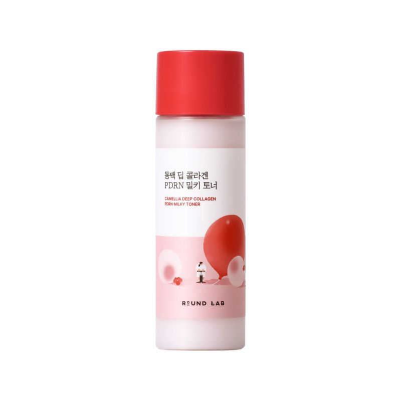 Тонер з колагеном Camellia Deep Collagen PDRN Milky Toner ROUND LAB