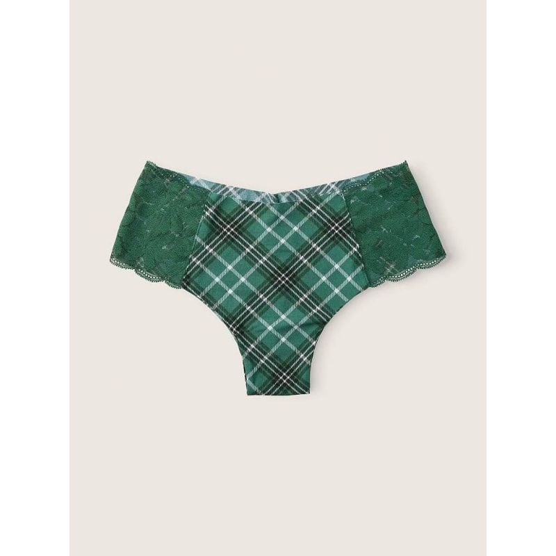 Трусики No-show Cheekster Panty Green Plaid