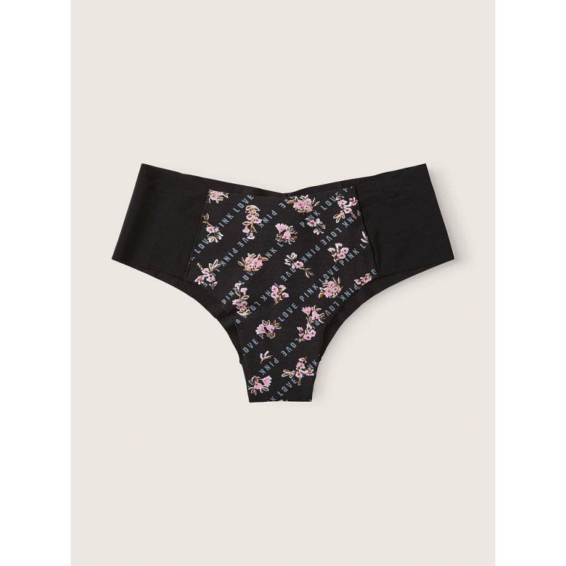 Жіночі трусики No-show Cheekster квіти чорн