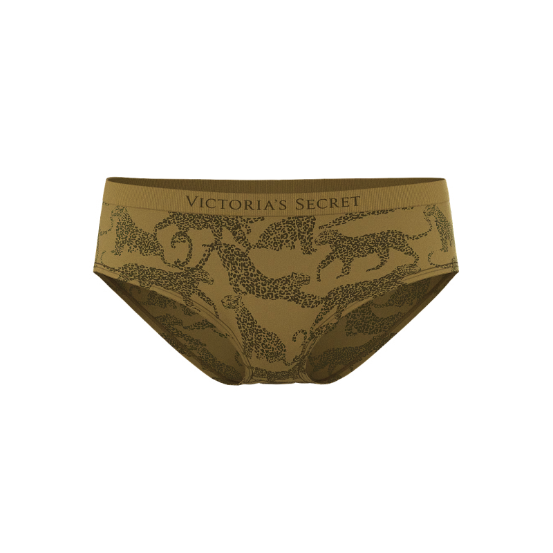 Трусики Seamless Hiphugger Panty Green Chameleon Leopards VS