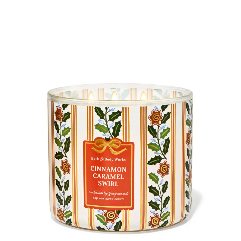 Ароматизована свічка Cinnamon Caramel Swirl 3-Wick Candle