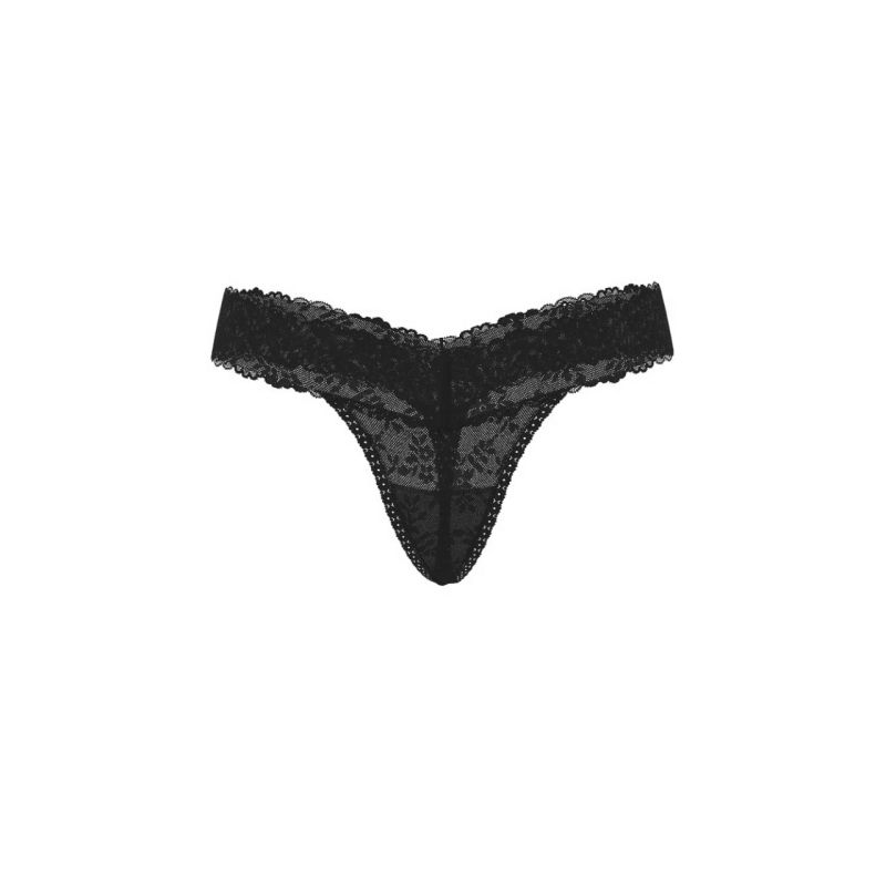 Трусики Lace Thong Panty Black