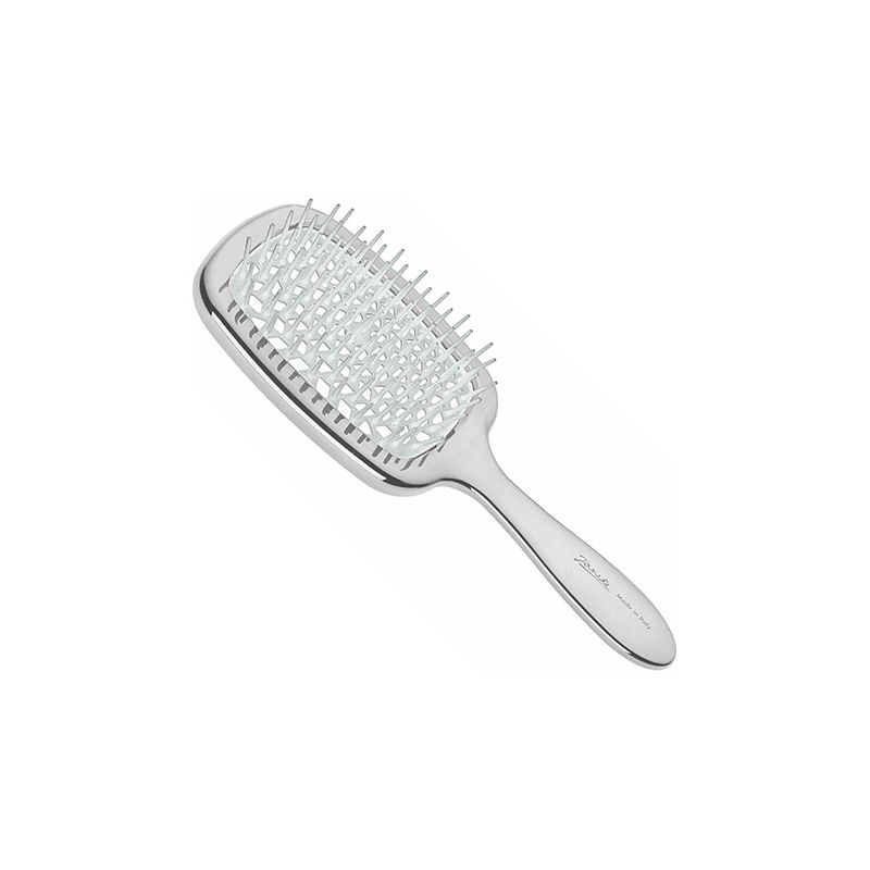 Щітка для волосся Janeke Superbrush Silver White