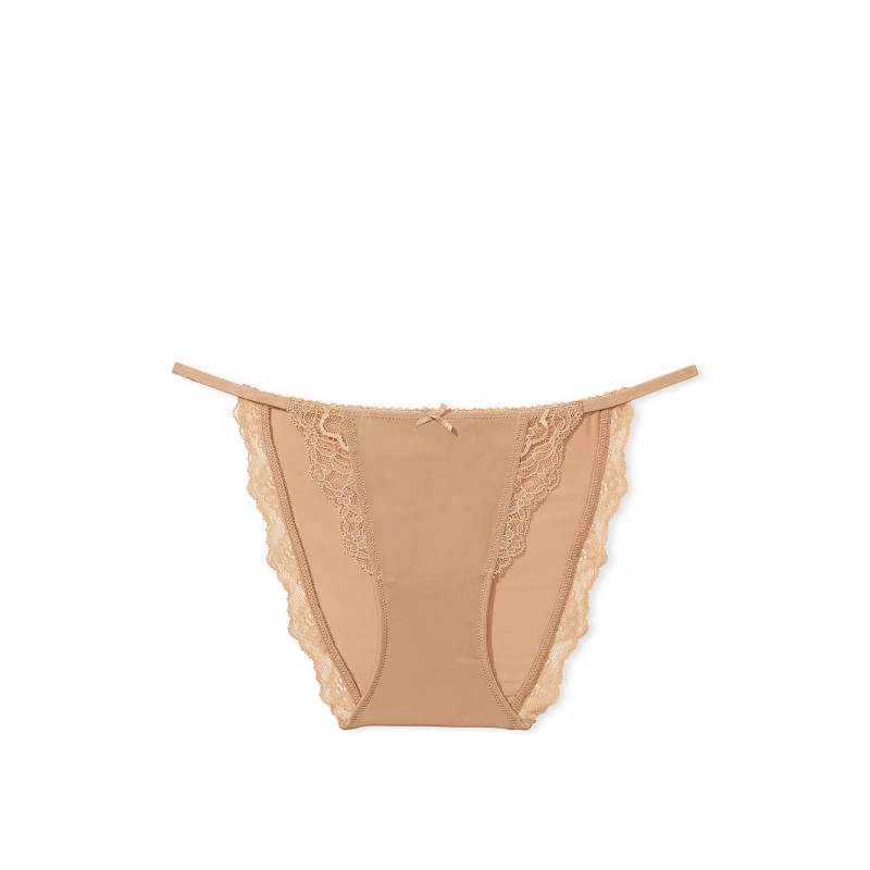 Трусики Dream Angels Lace-Trim String Bikini Panty Praline