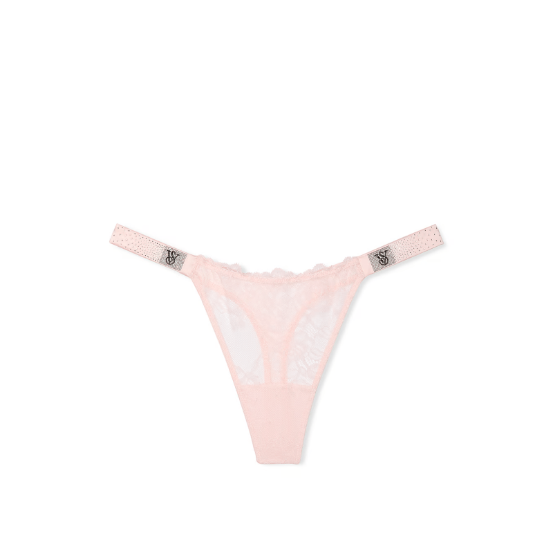 Трусики Very Sexy Scattered Shine Strap Lace Thong Panty Angel Pink