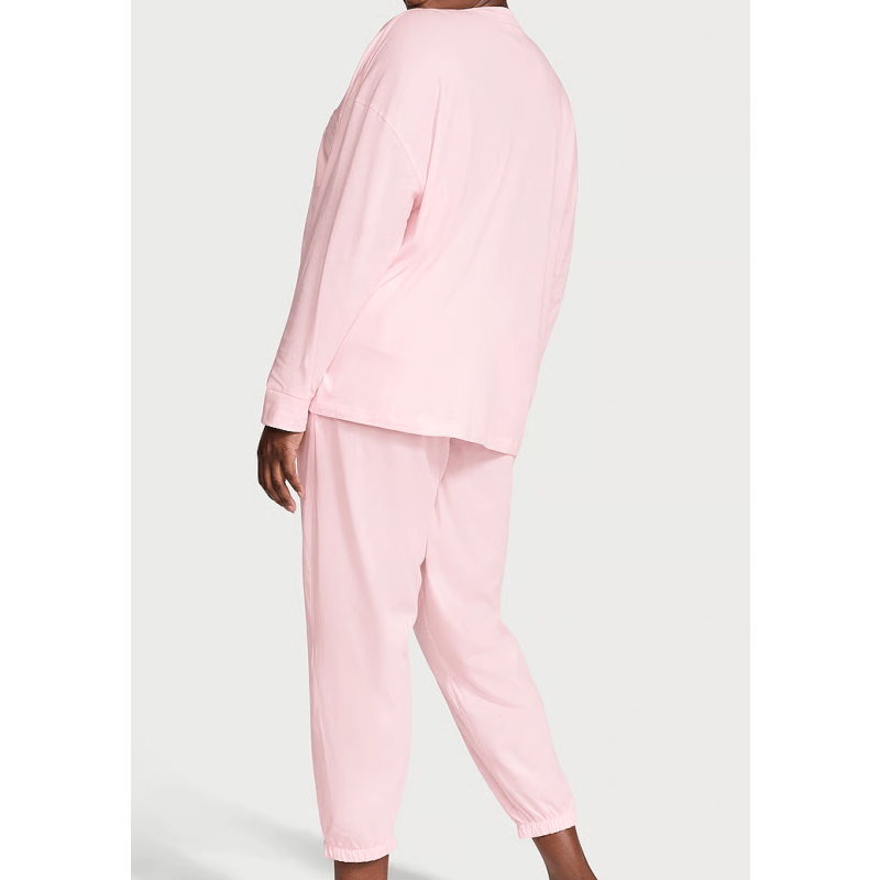 Піжама Cotton Long Pajama Set Angel Pink VS