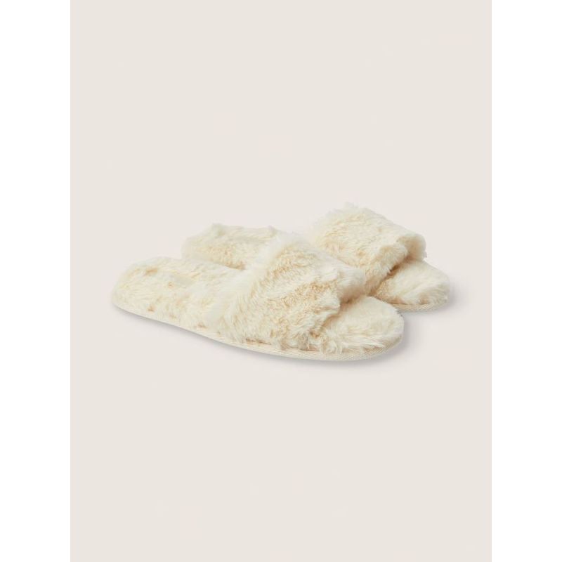 Домашні тапочки Faux Fur Slippers Light Ivory
