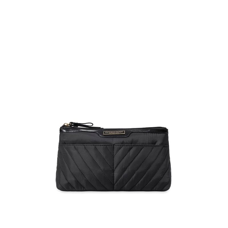 Косметичка маленька чорна Travel Makeup Pouch