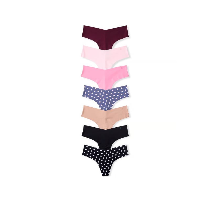 Набір трусиків 7-Pack No-Show Thong Panties Mixie