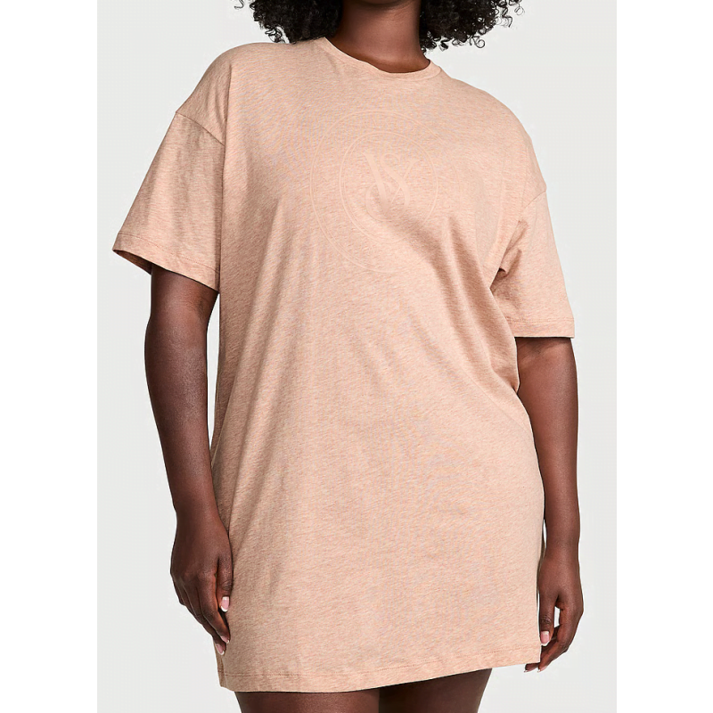 Нічна сорочка Oversize Cotton Sleep Tee Heather Pretty Blush VS