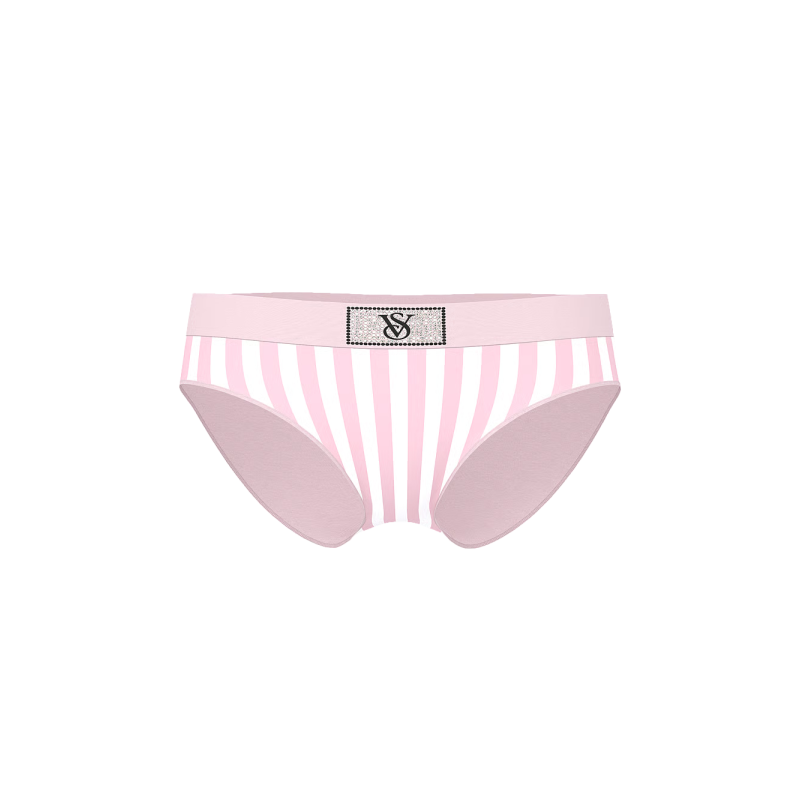 Трусики Logo Cotton Shine Patch Hiphugger Panty Pink Stripes