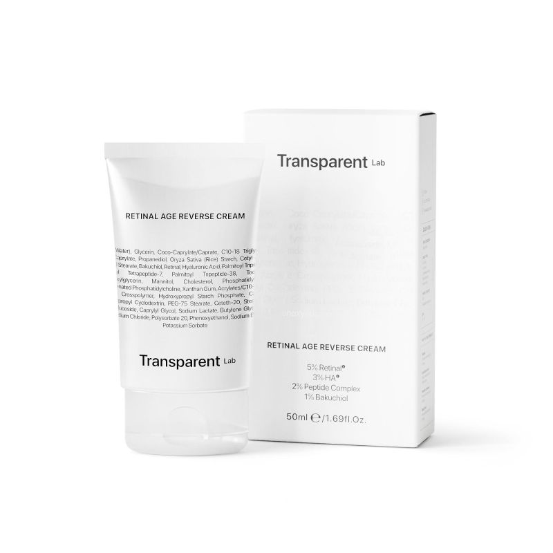 Антивіковий крем для обличчя з ретиналем від Transparent Retinal Age Reverse Cream