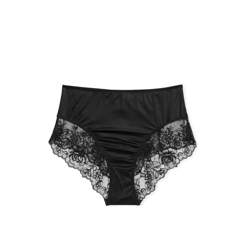 Трусики Very Sexy Lace-Trim High-Waist Brief Panty Black VS
