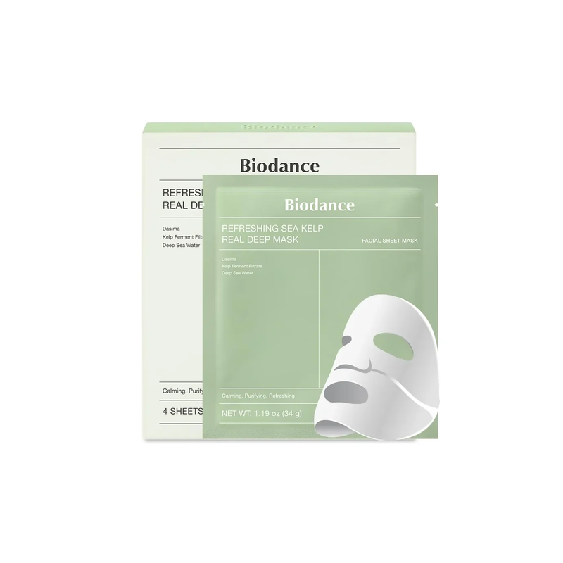 Набір гідрогелевих масок Refreshing Sea Kelp Real Deep Mask Biodance